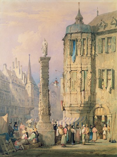 Der Bischofspalast, Würzburg von Samuel Prout